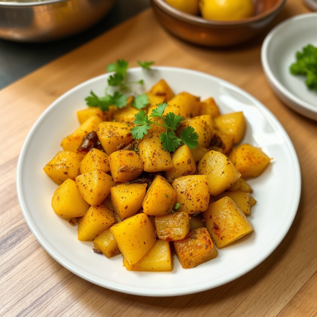 Spiced Golden Potato Stir-Fry