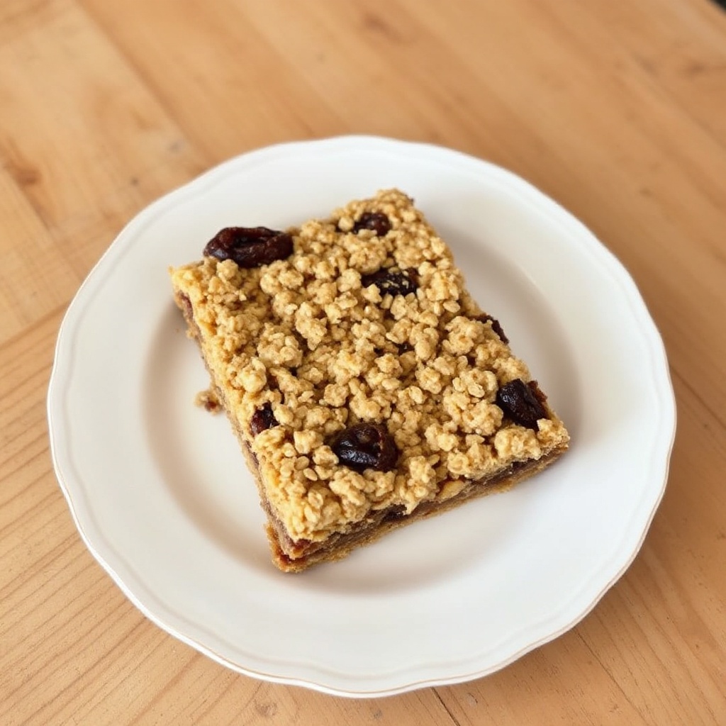 Klassische Dattel-Crumble-Riegel