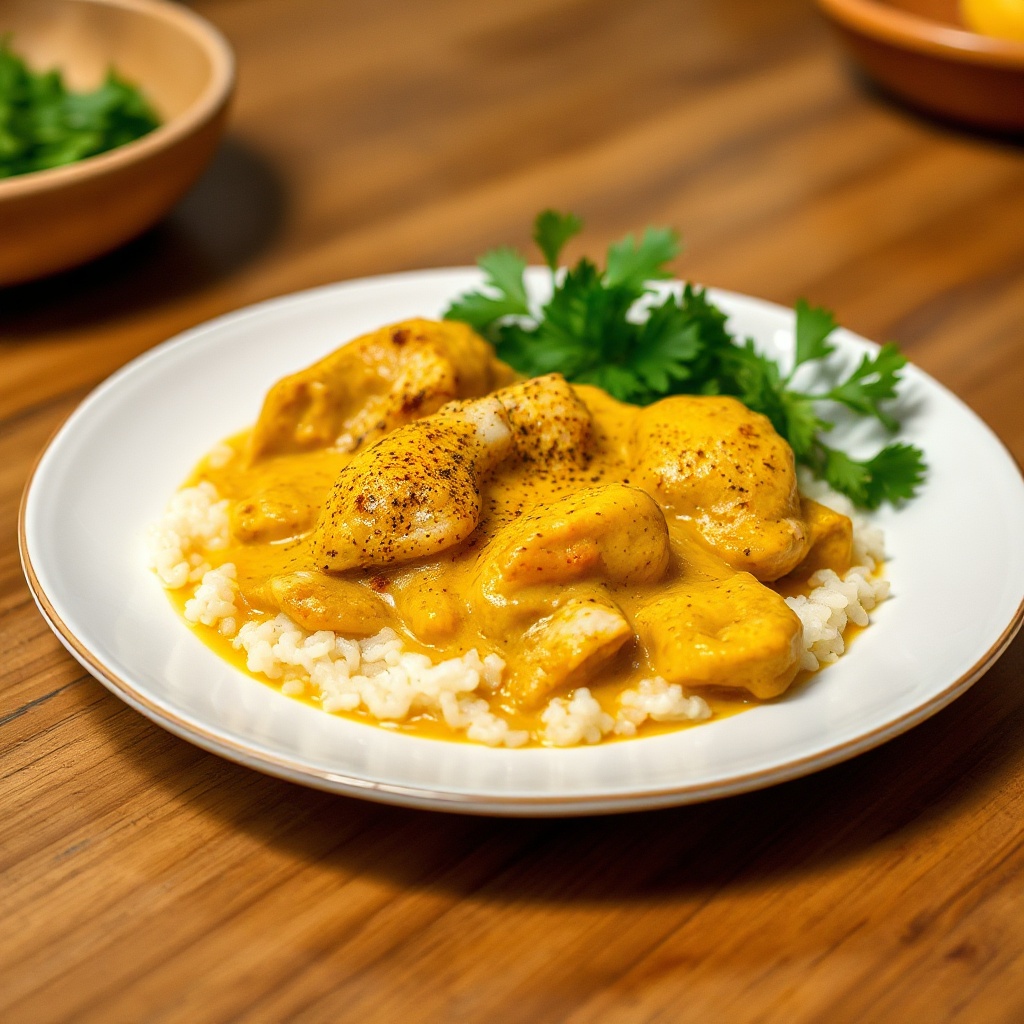 Cremiges Kokosnuss-Hühnchen-Curry