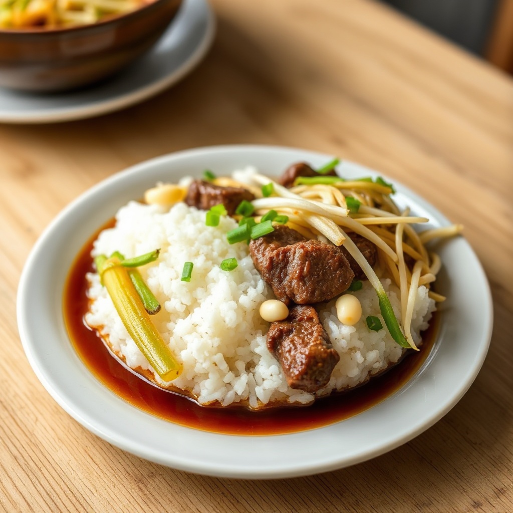 Ciotole di Riso Sukiyaki Salate