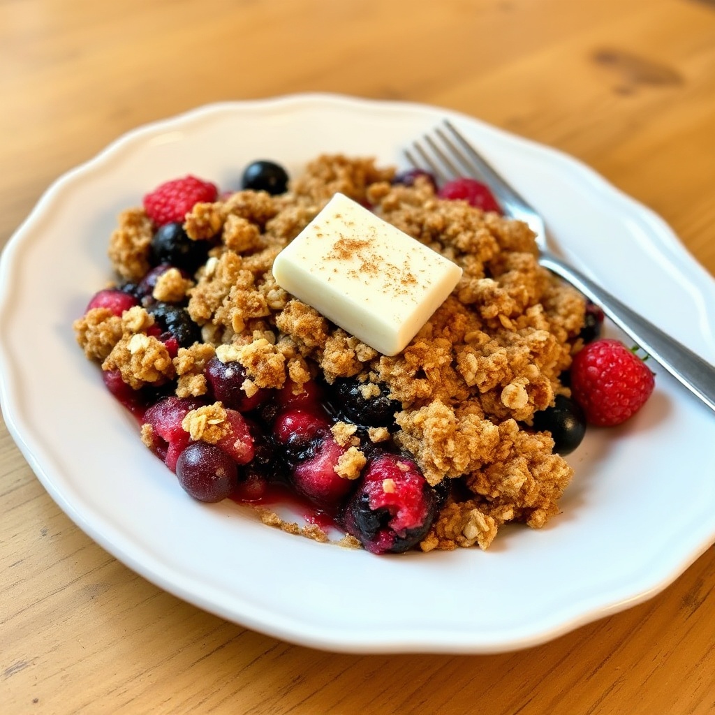 Delizia di Crumble ai Frutti di Bosco