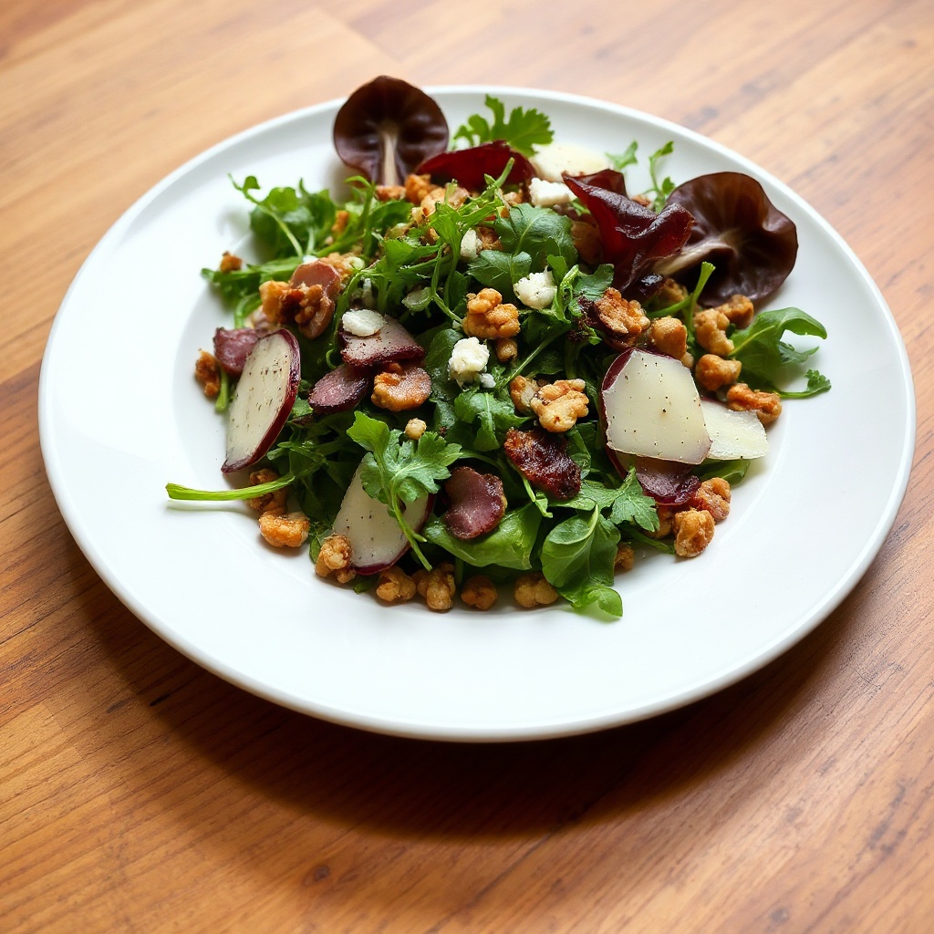 Crispy Pancetta and Walnut Salad