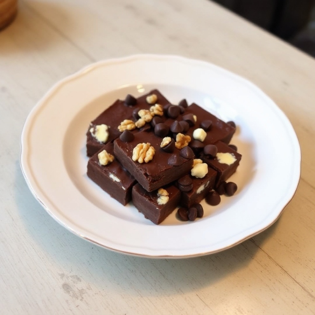 Fudge al Cioccolato Decadente con Noci