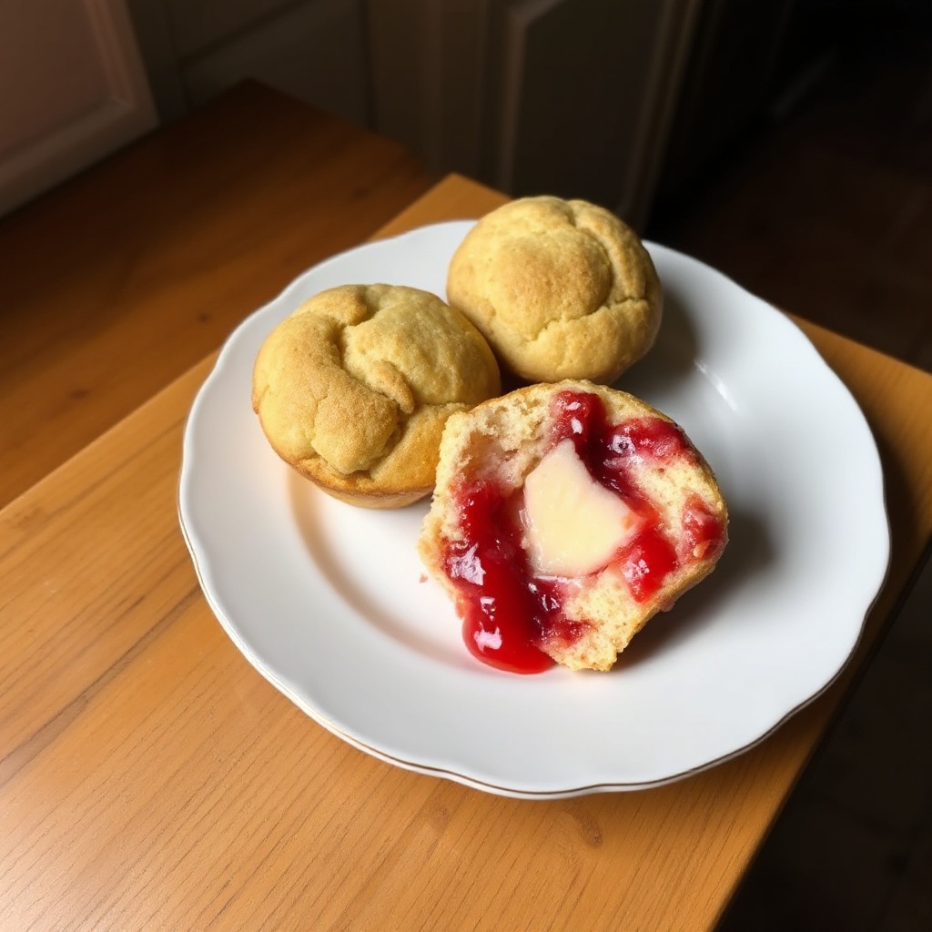 Erdbeer-Marmelade-Muffins