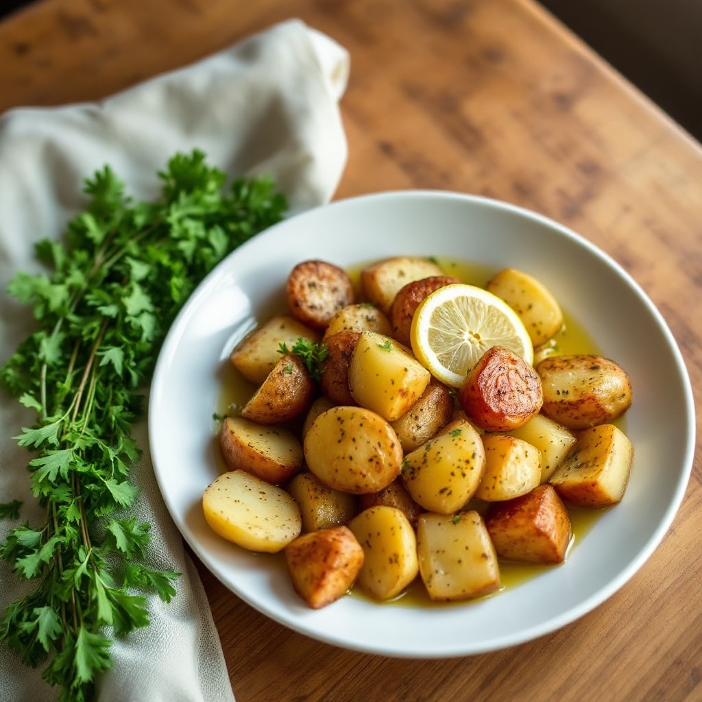 Patate Arrosto al Limone e Erbe