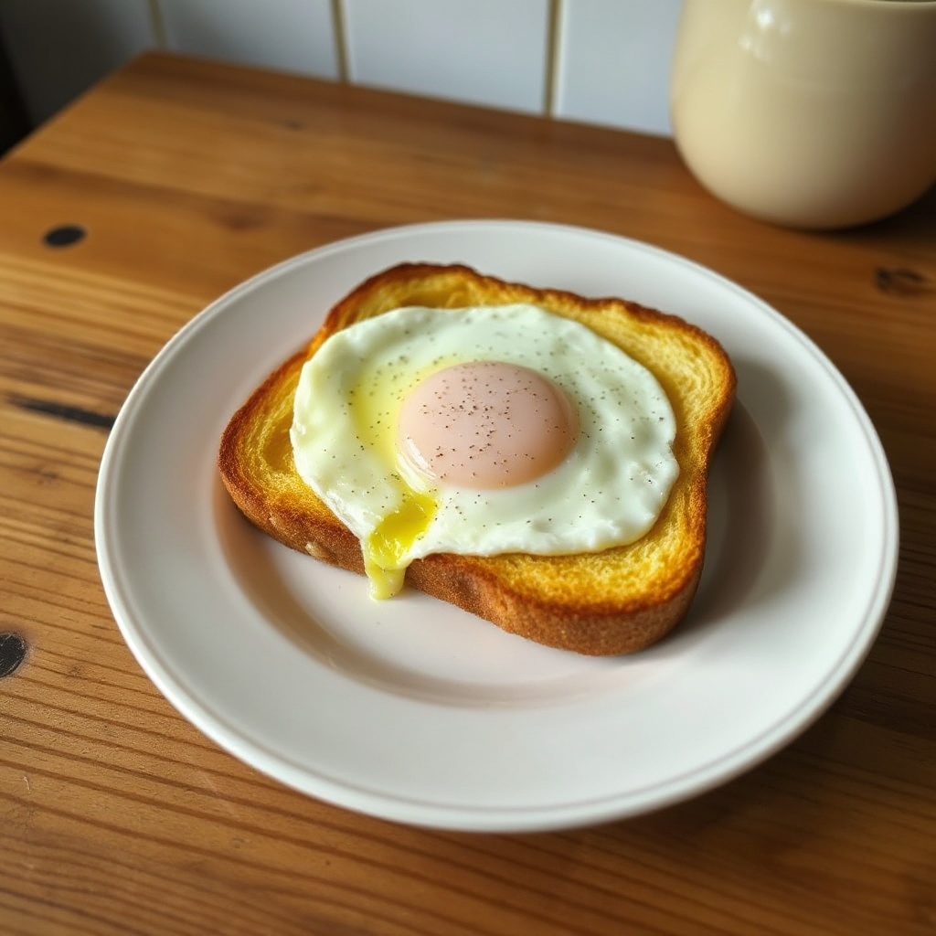 Delizia di Toast con Uovo Dorato