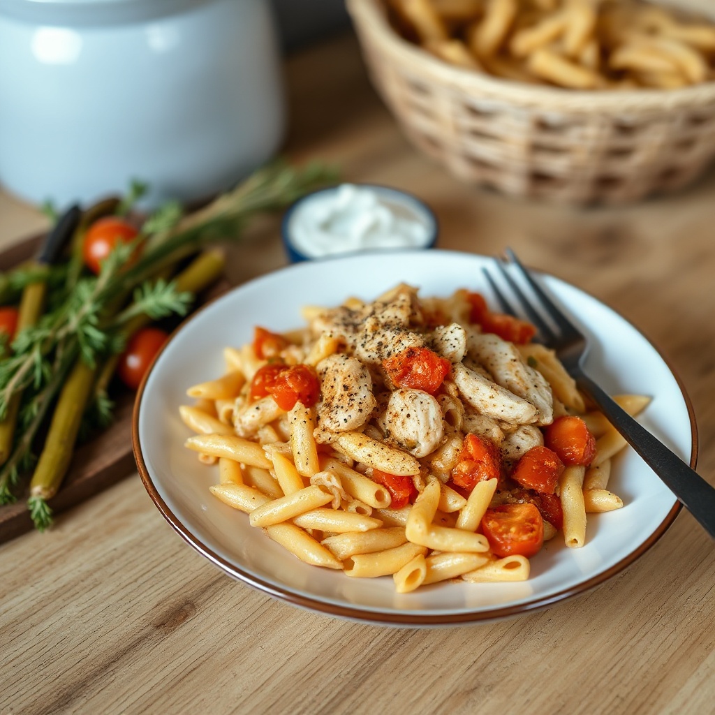 Cajun Hähnchen Pasta Genuss