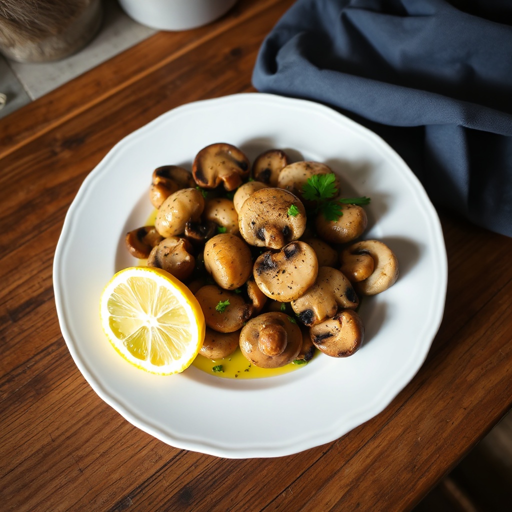 Würzige marinierte Champignons