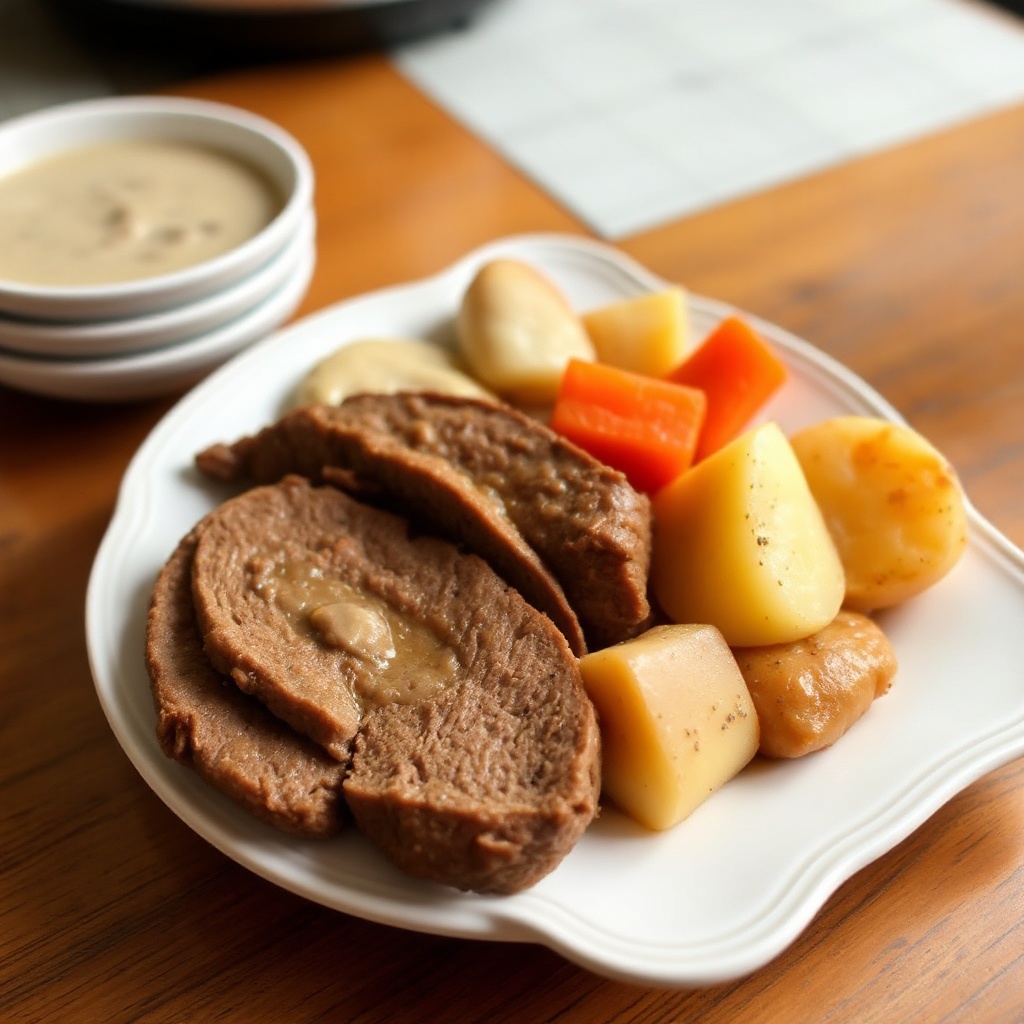 Herzhafter Rinderbraten aus dem Slow Cooker