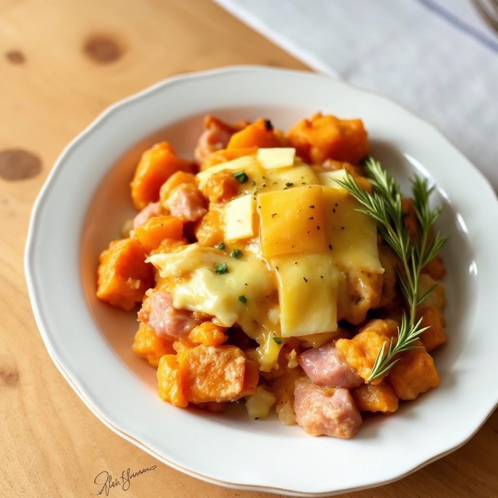 Sformato Salato di Prosciutto e Patate Dolci