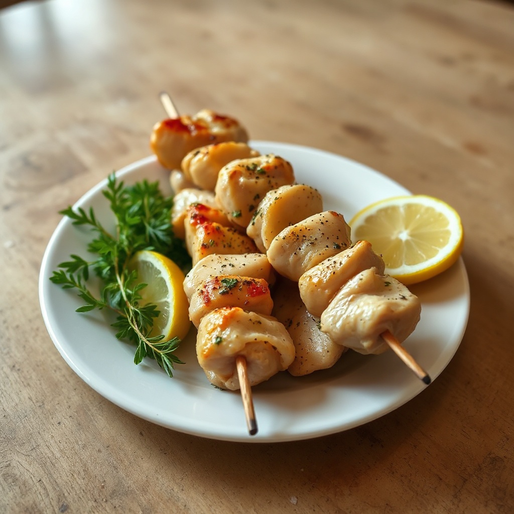 Spiedini di Pollo alle Erbe e Limone