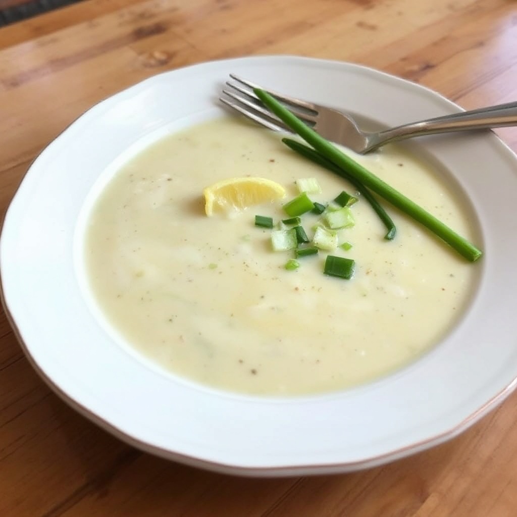 Creamy Artichoke and Scallion Soup