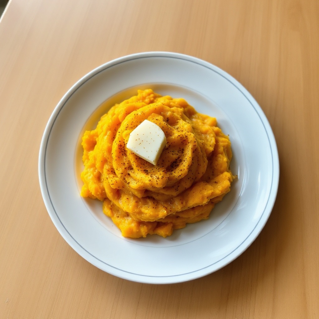 Gewürzte Honig-Püree aus Süßkartoffeln