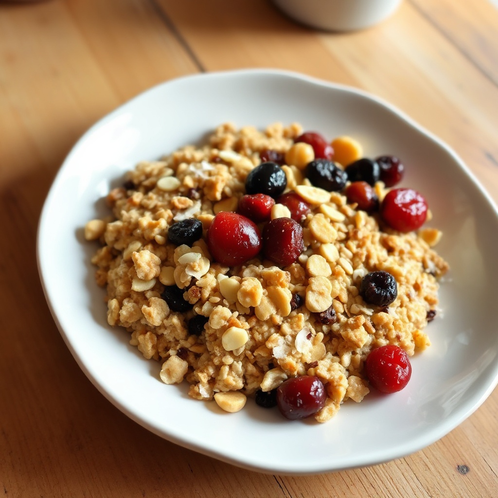 Langsame Kochmethode Nuss-Frucht-Müsli