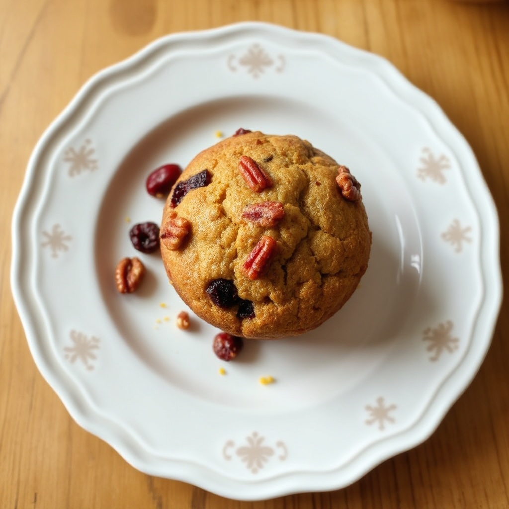 Muffin all'Arancia, Mirtilli Rossi e Noci Pecan