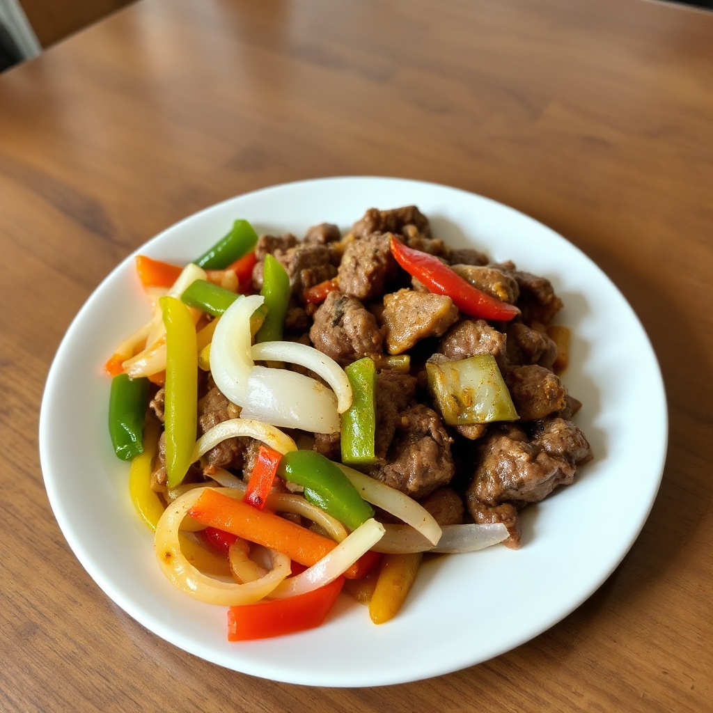 Herzhafter Pfeffer-Rindfleisch-Genuss
