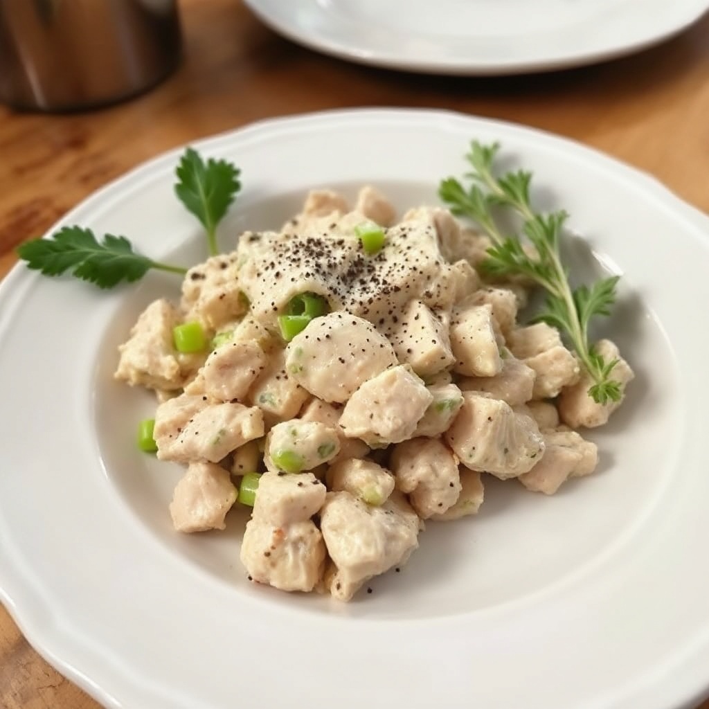 Cremiger Kräuter-Hühnchensalat