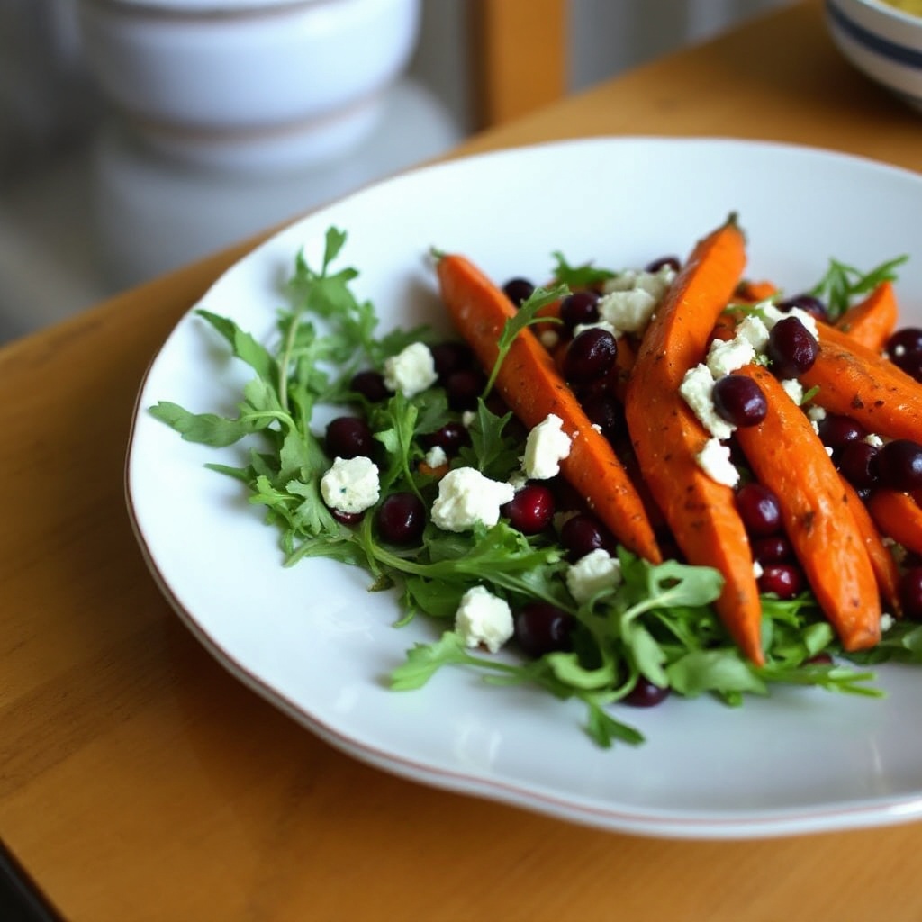 Honiggerösteter Karotten- und Cranberry-Salat
