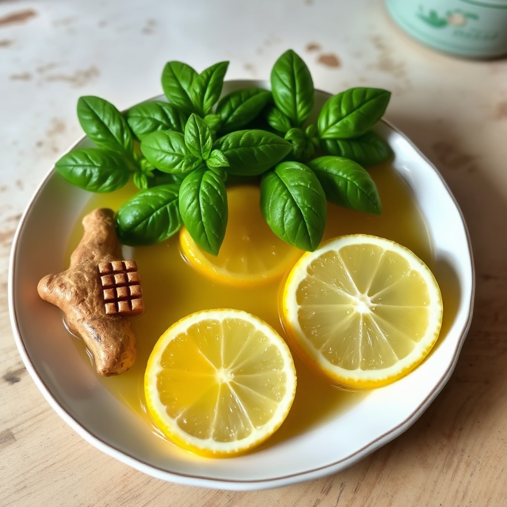 Refreshing Ginger Basil Lemonade