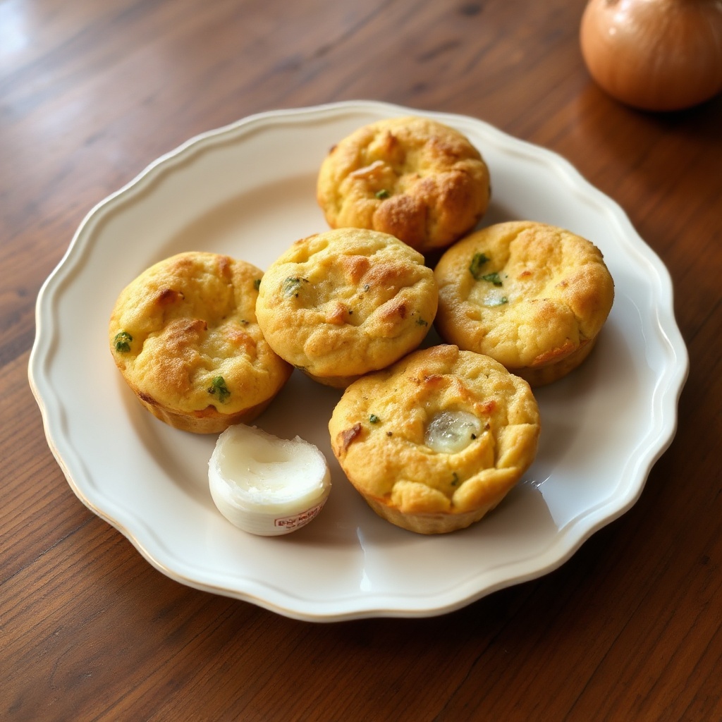Savory Garlic and Onion Muffins