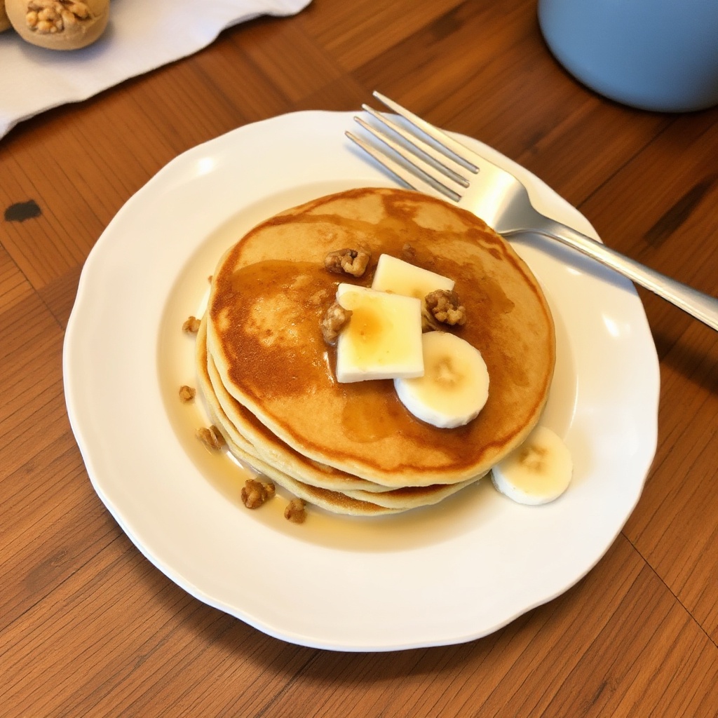 Pancake Croccanti alla Banana e Noci