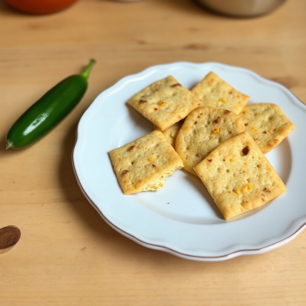 Würzige Cheddar-Jalapeño-Cracker