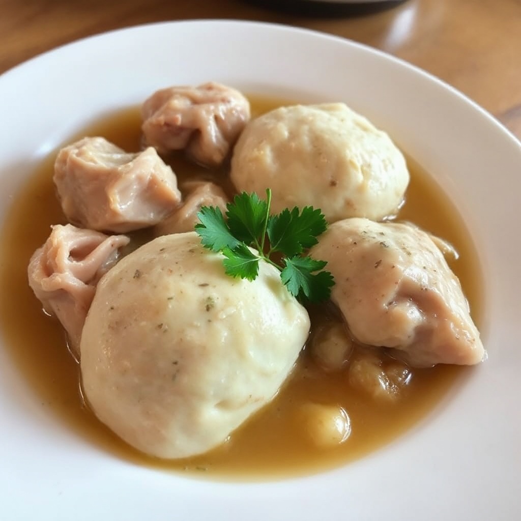 Hearty Slow Cooker Chicken and Herb Dumplings