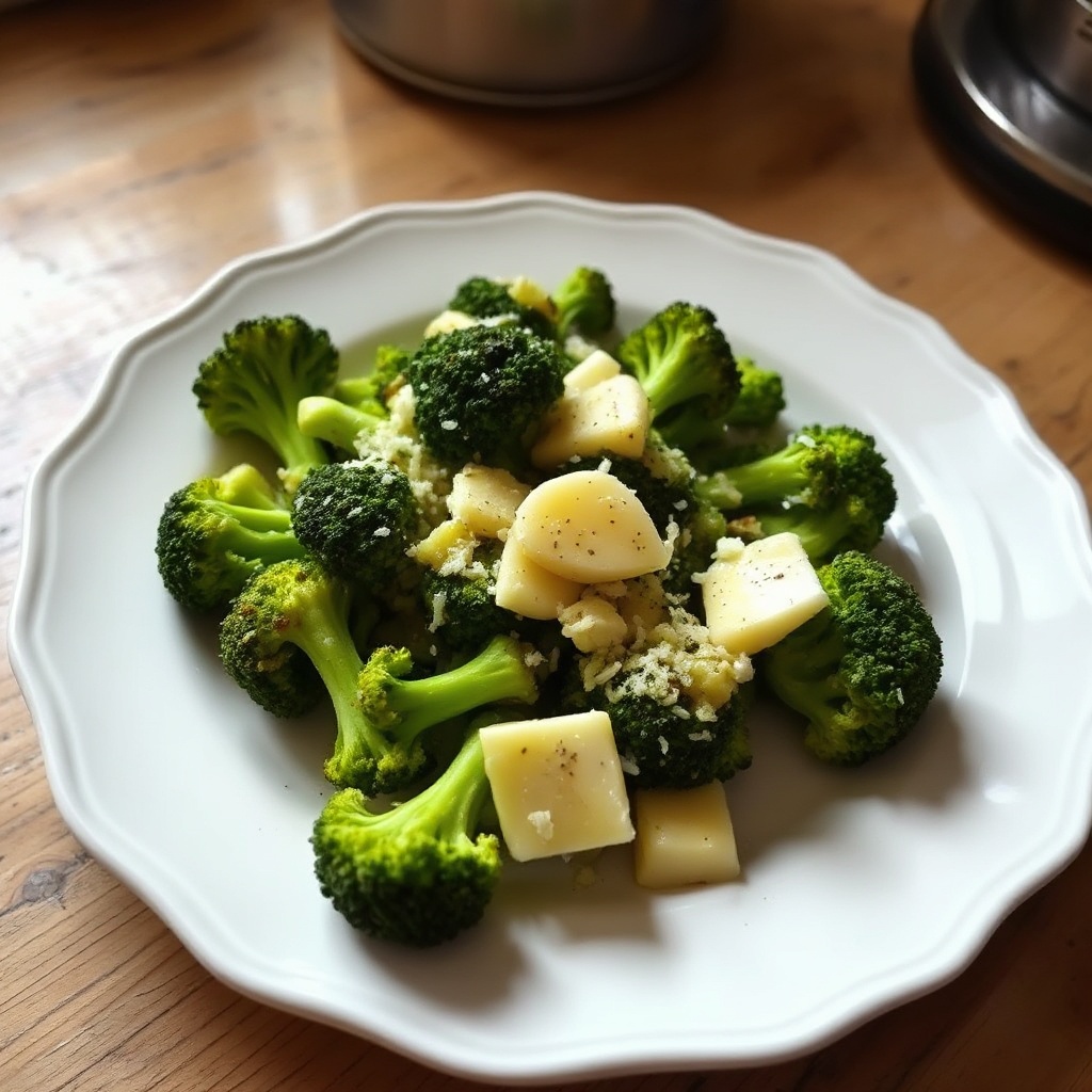 Delizia di Broccoli al Formaggio e Aglio