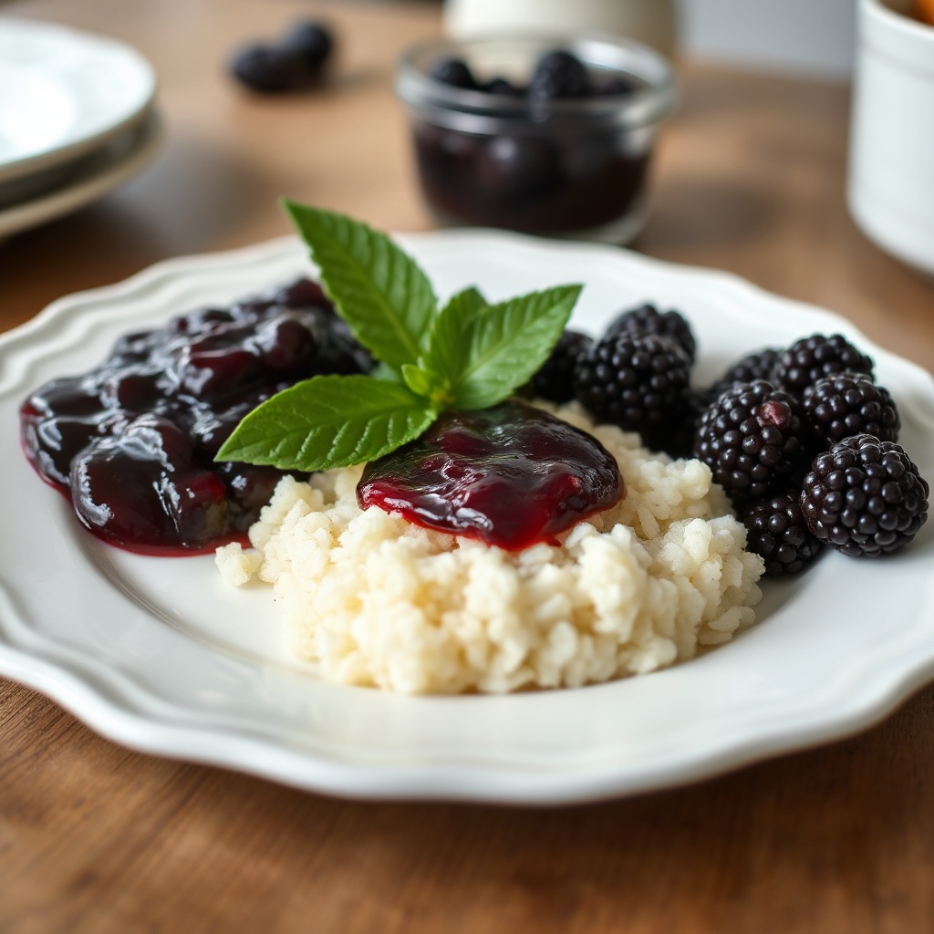 Hausgemachte Brombeermarmelade