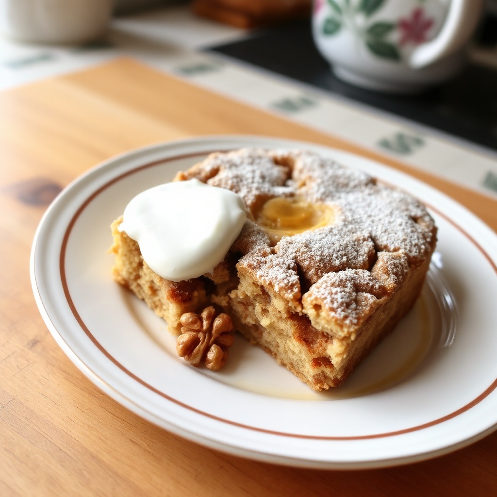 Torta di Caffè con Noci e Cannella