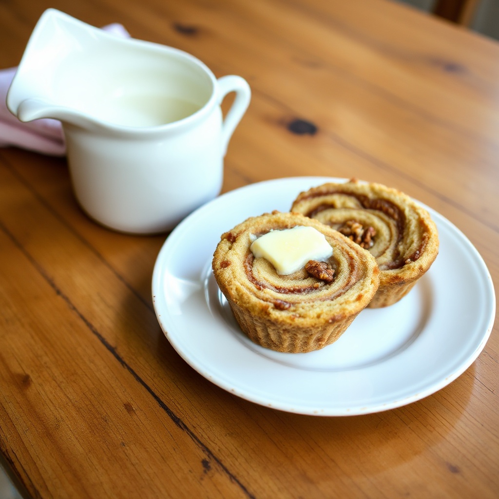 Zimt-Nuss-Schnecken-Muffins