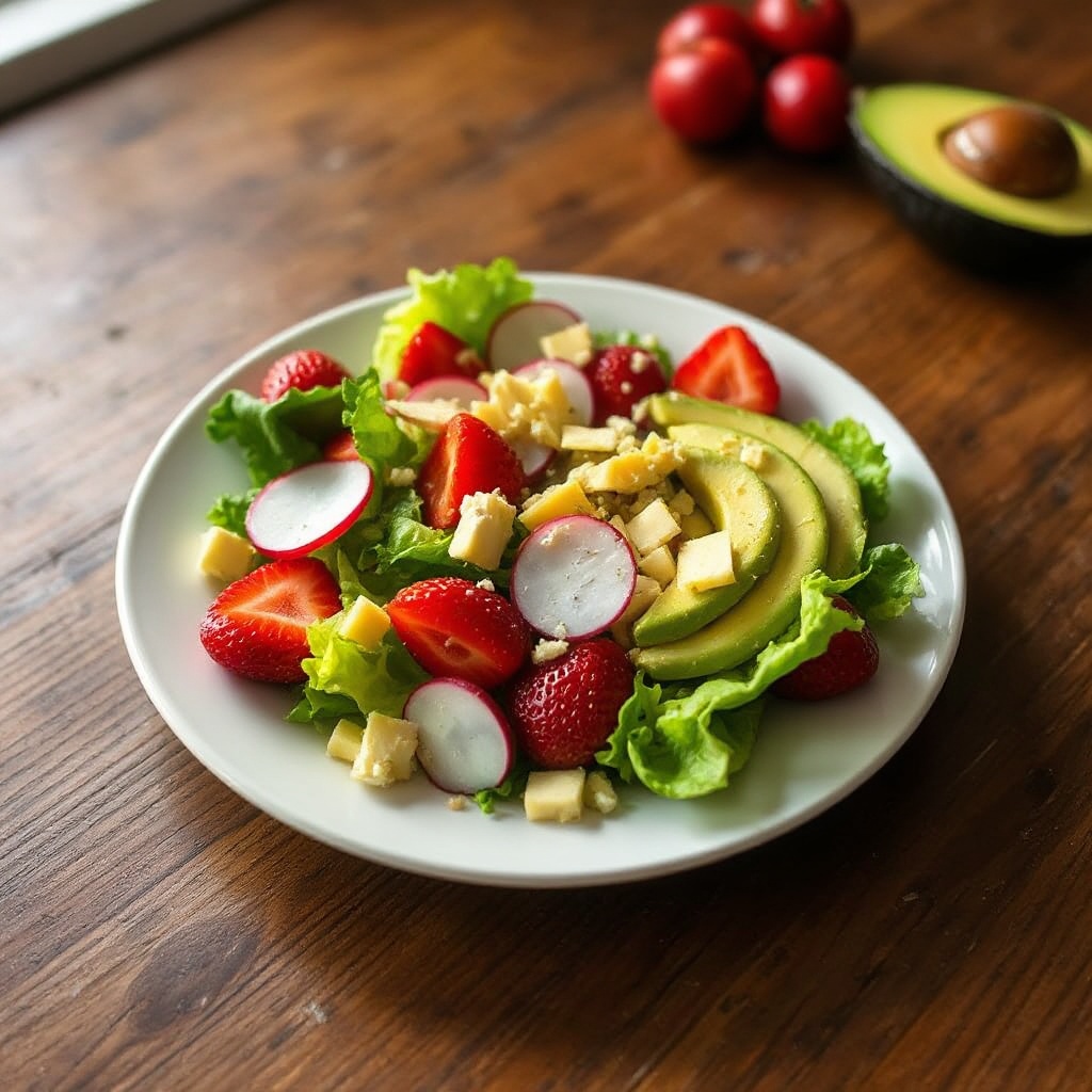 Lebhafte Sommerernte-Salat
