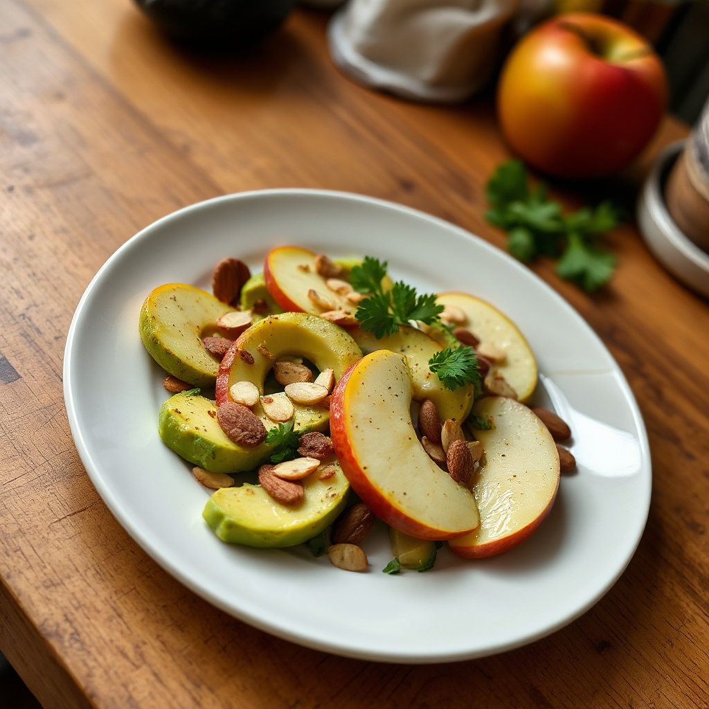 Knackiger Avocado- und Apfelgenuss
