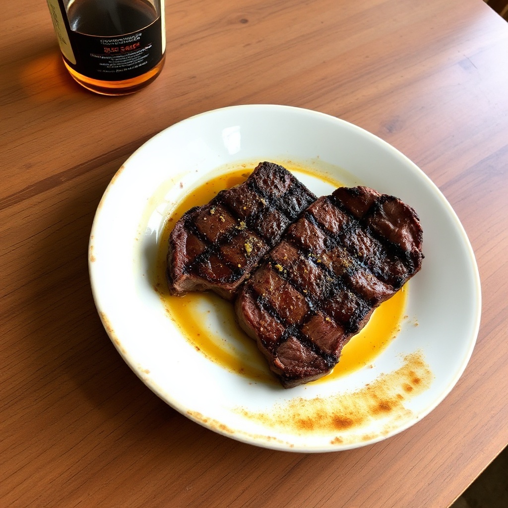 Bistecca di Sirloin Grigliata con Bourbon