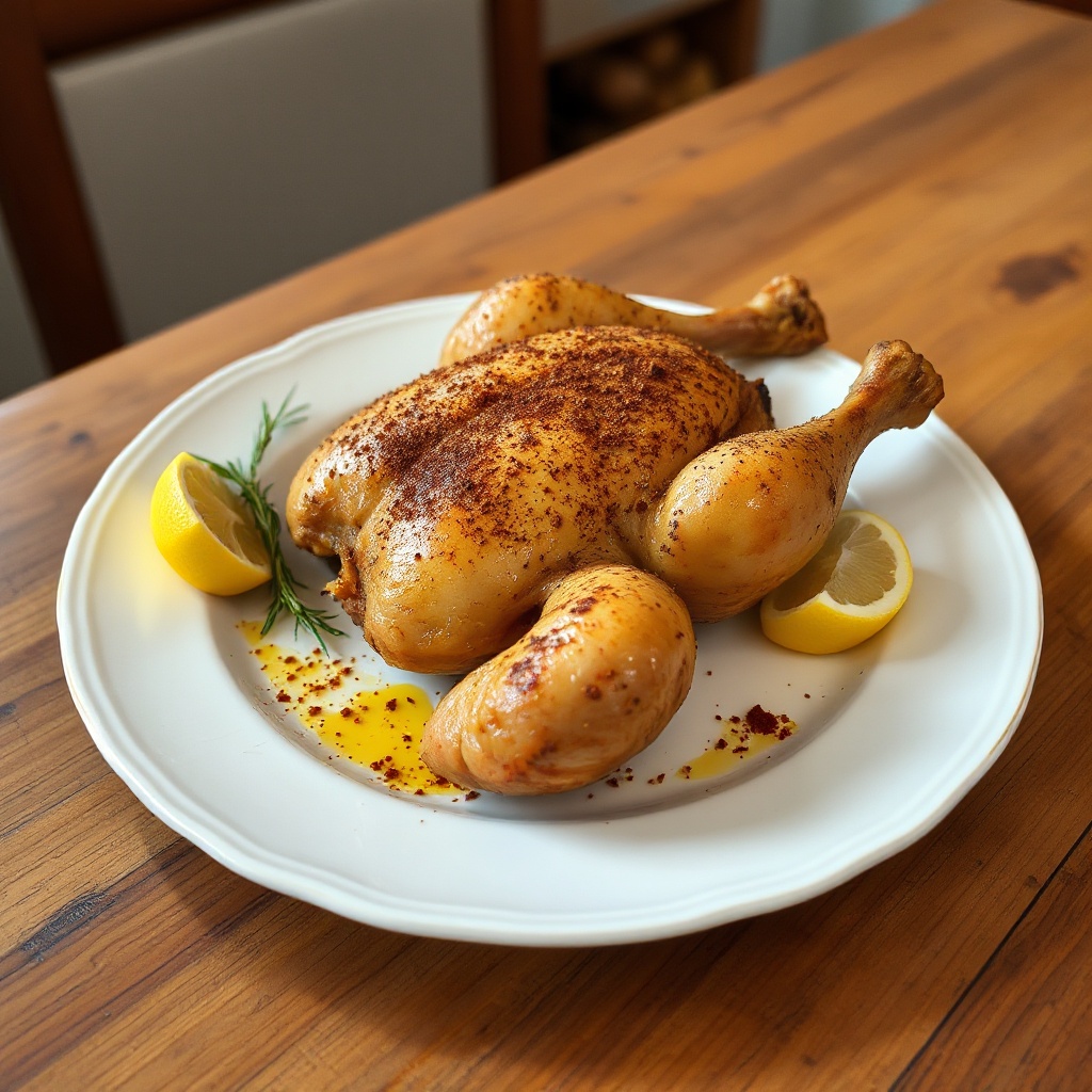 Moroccan-Inspired Spiced Roast Chicken