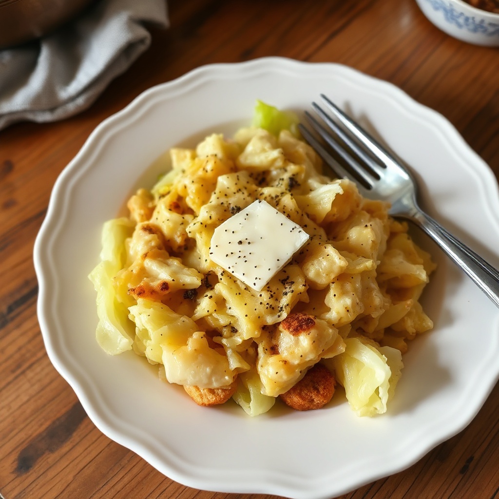 Herzhafter Alpenkohl-Auflauf
