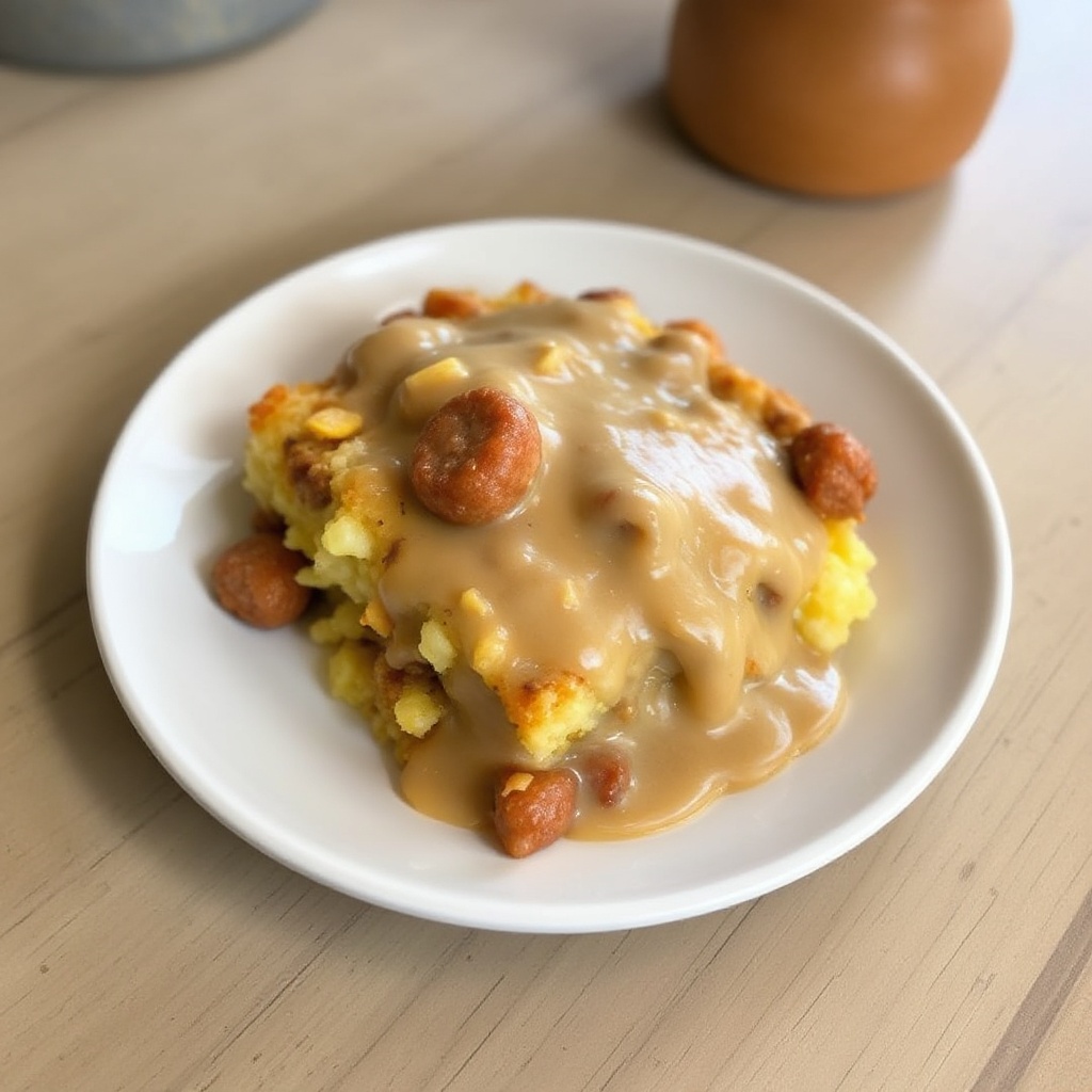 Sformato Salato per Colazione con Salsa Cremosa