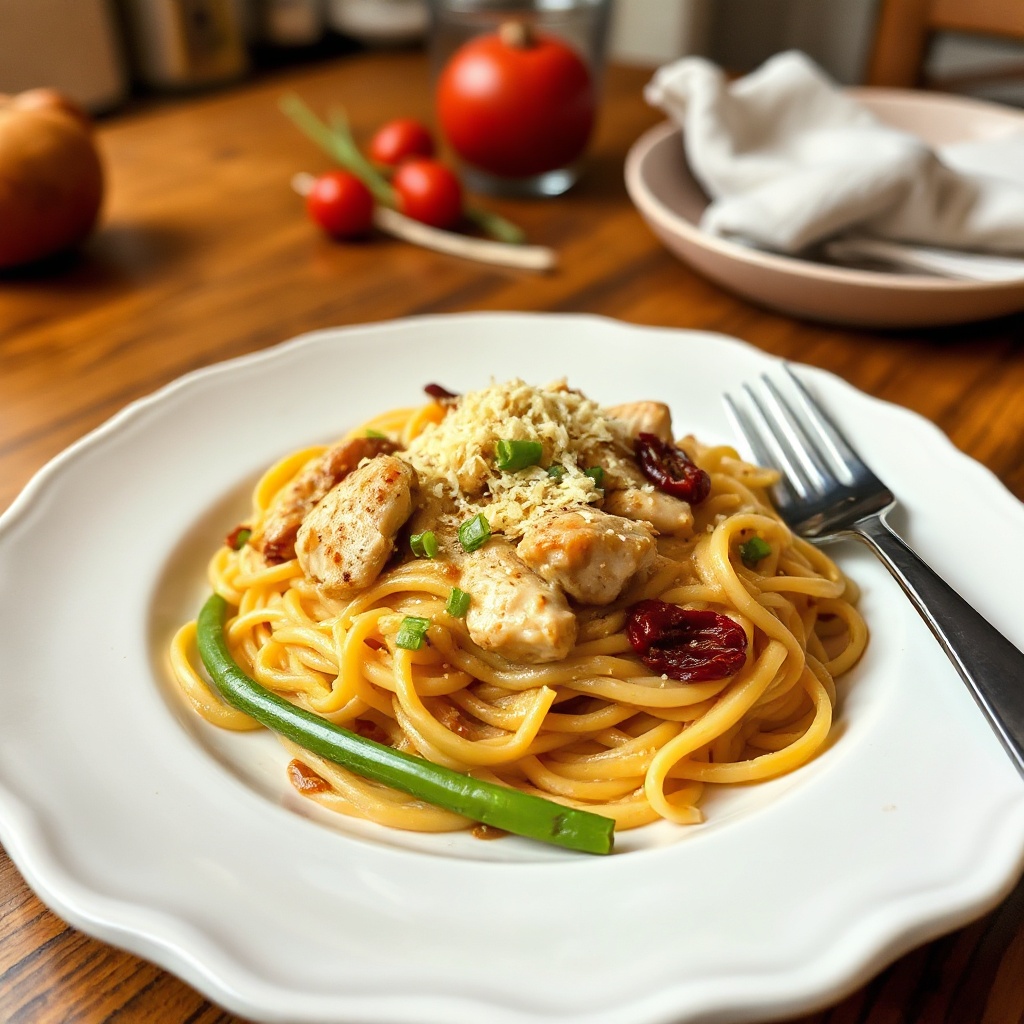 Creamy Cajun Chicken Linguine