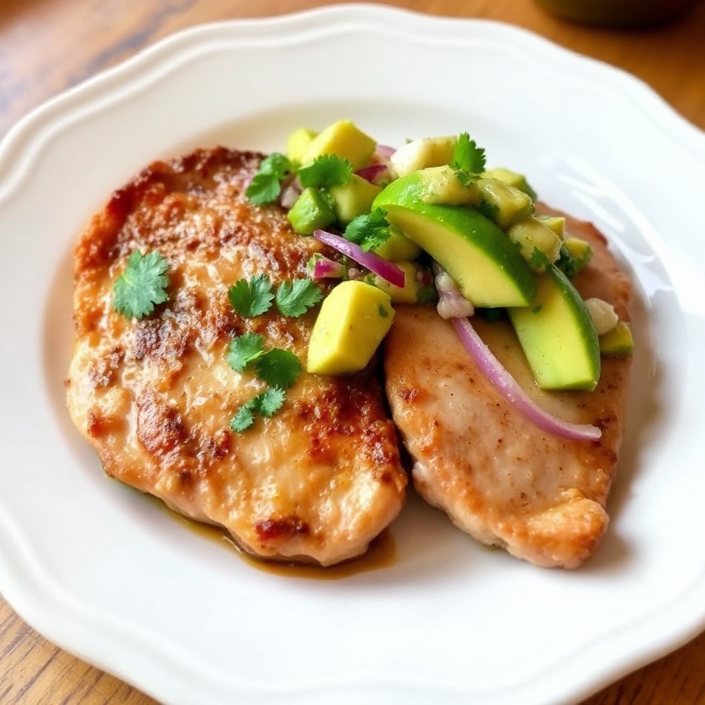 Braciole di Maiale al Lime con Salsa di Avocado
