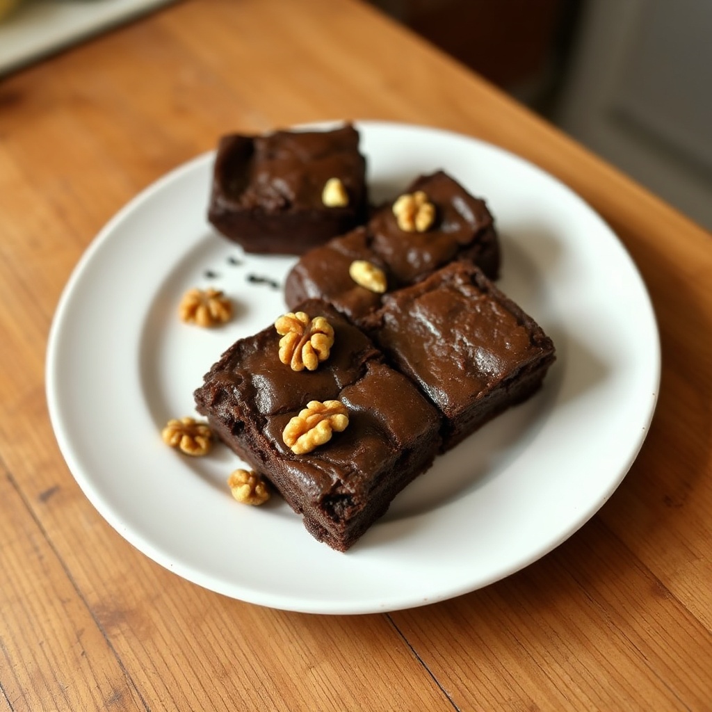 Ultimative fudgy Schokoladen-Walnuss-Brownies