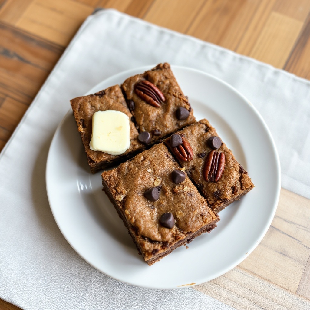 Chocolate Pecan Blondies