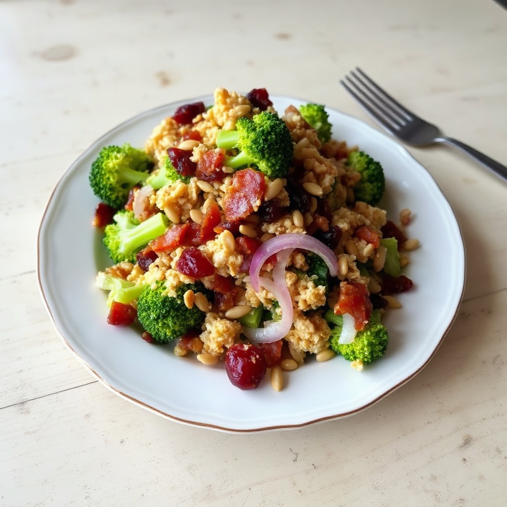 Brokkoli- und Cranberry-Crunch-Salat