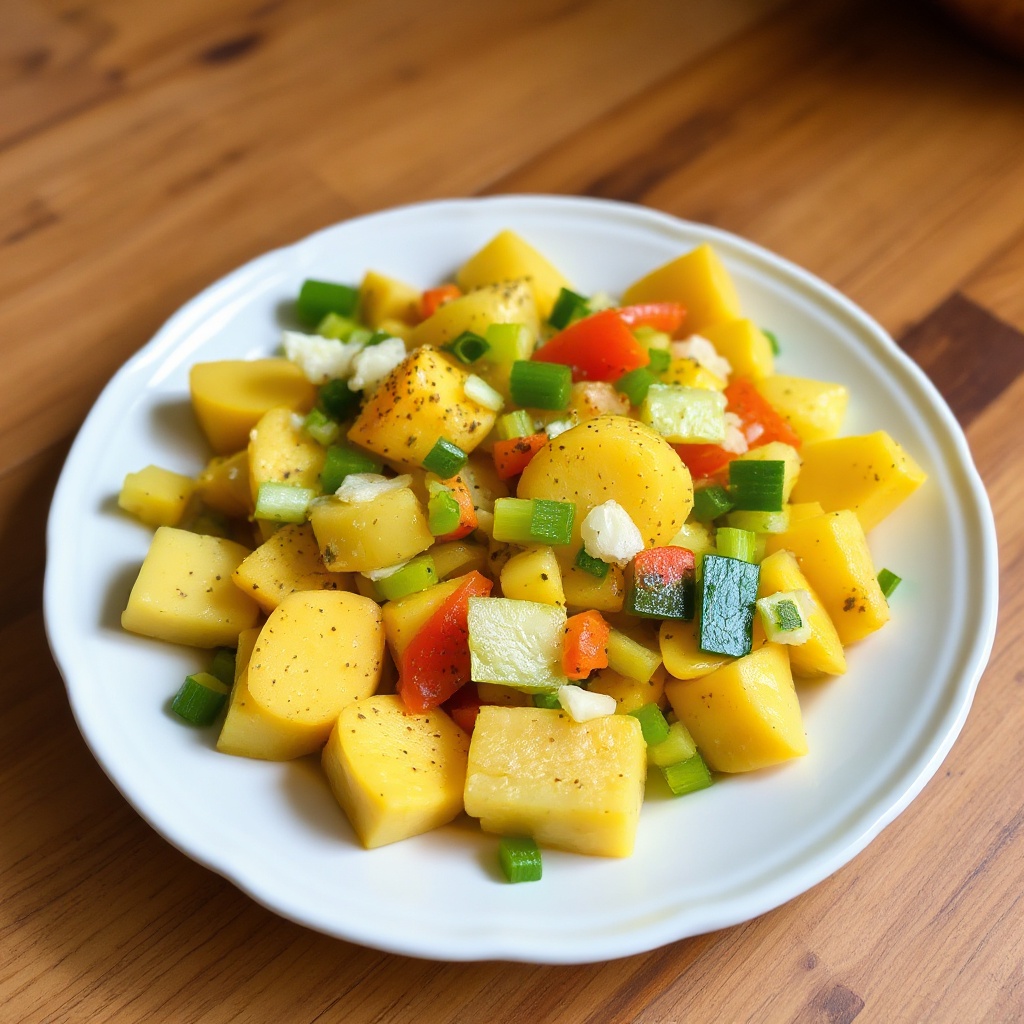 Würziger marinierten Sommersquash-Salat