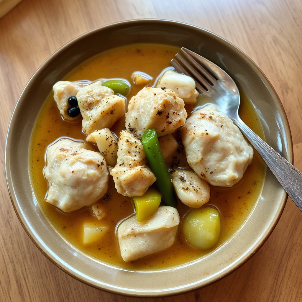 Belizianisches Kokosnuss-Hühnchen-Eintopf