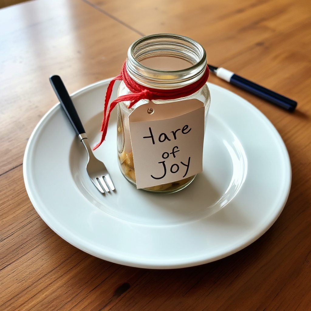 Personalisierter Freude-Glas