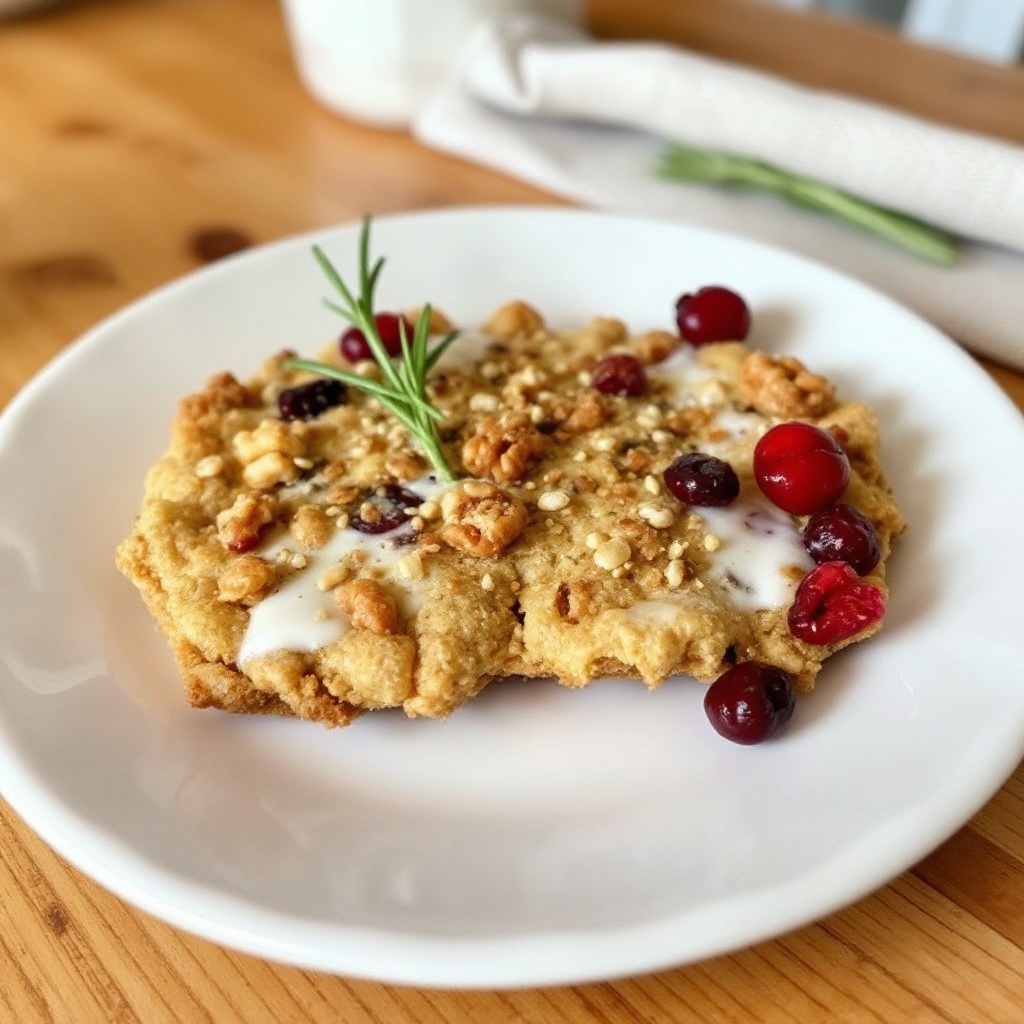 Cranberry Walnut Herb Crisps