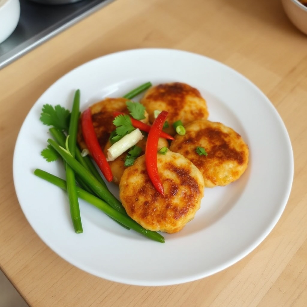 Würzige Thai-Fischfrikadellen