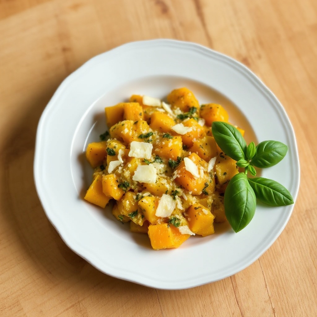 Sformato Salato di Zucca con Erbe e Formaggio