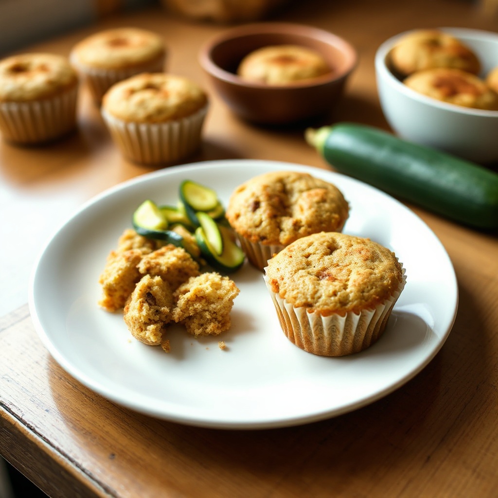 Zucchini- und Honig-Muffins