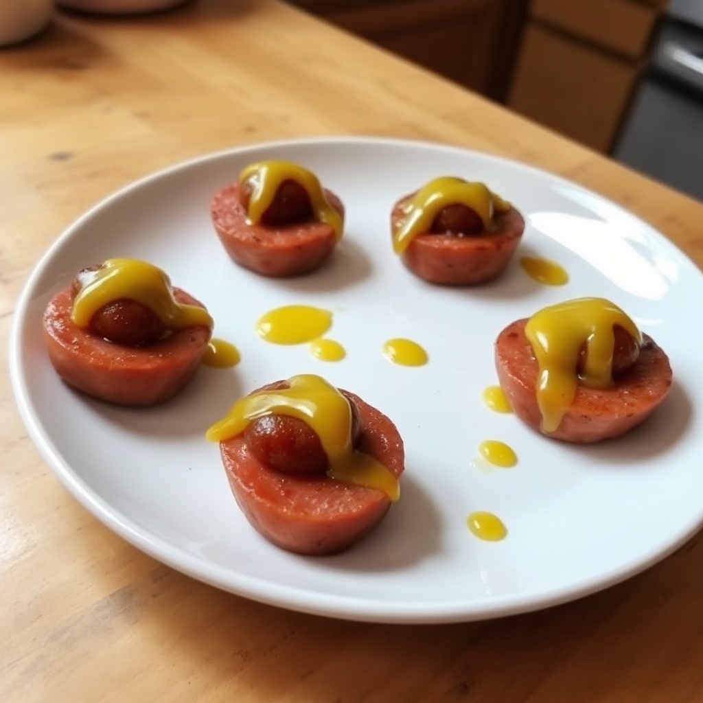 Savory Kielbasa Bites with Zesty Mustard Glaze